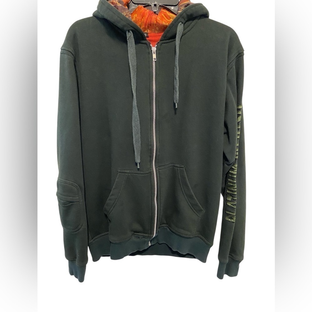 Platinum Jiu Jitsu Men’s Full Zip Hoodie Size Small Graphic Lining And Sleeve